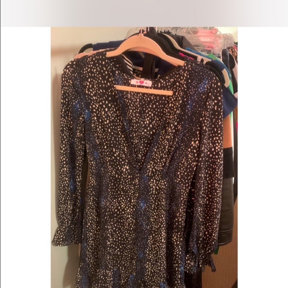 Buddy Love Black and White Speckled Dress